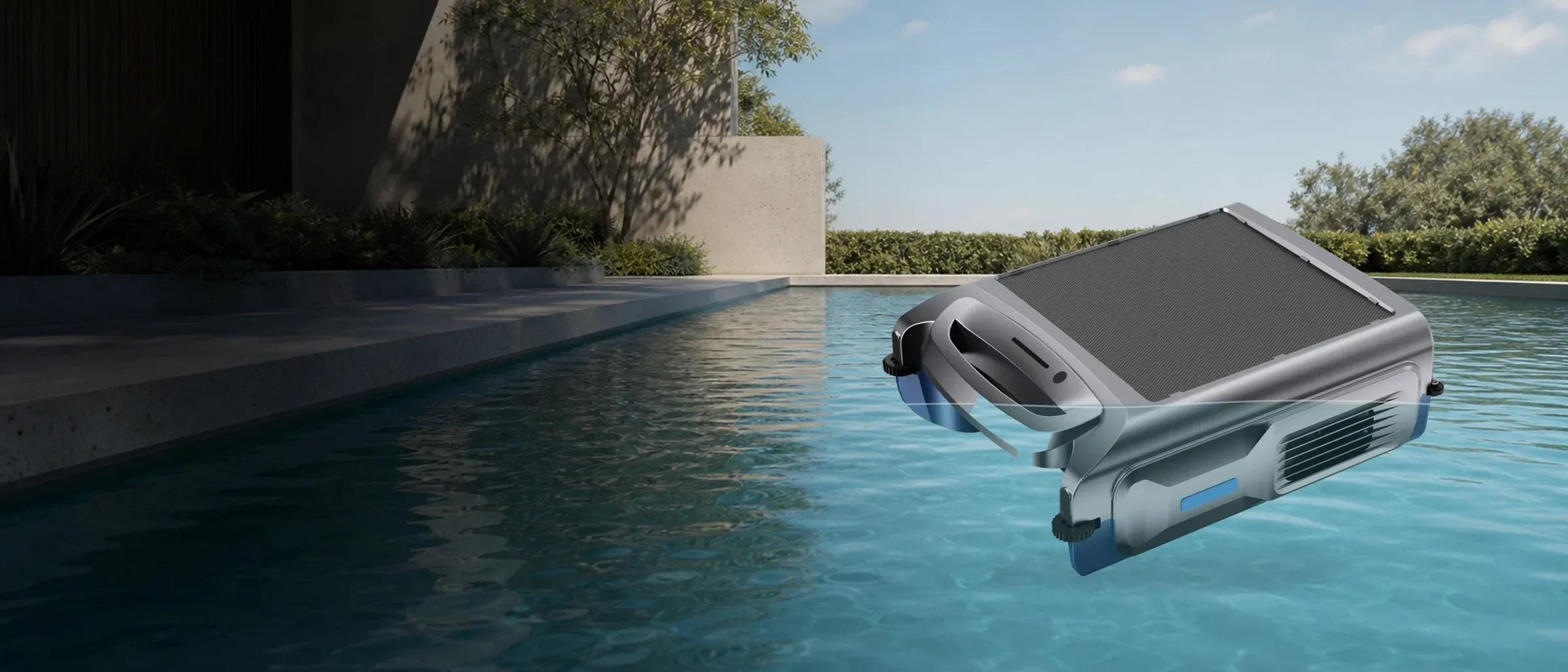 S100 solar robotic pool skimmer