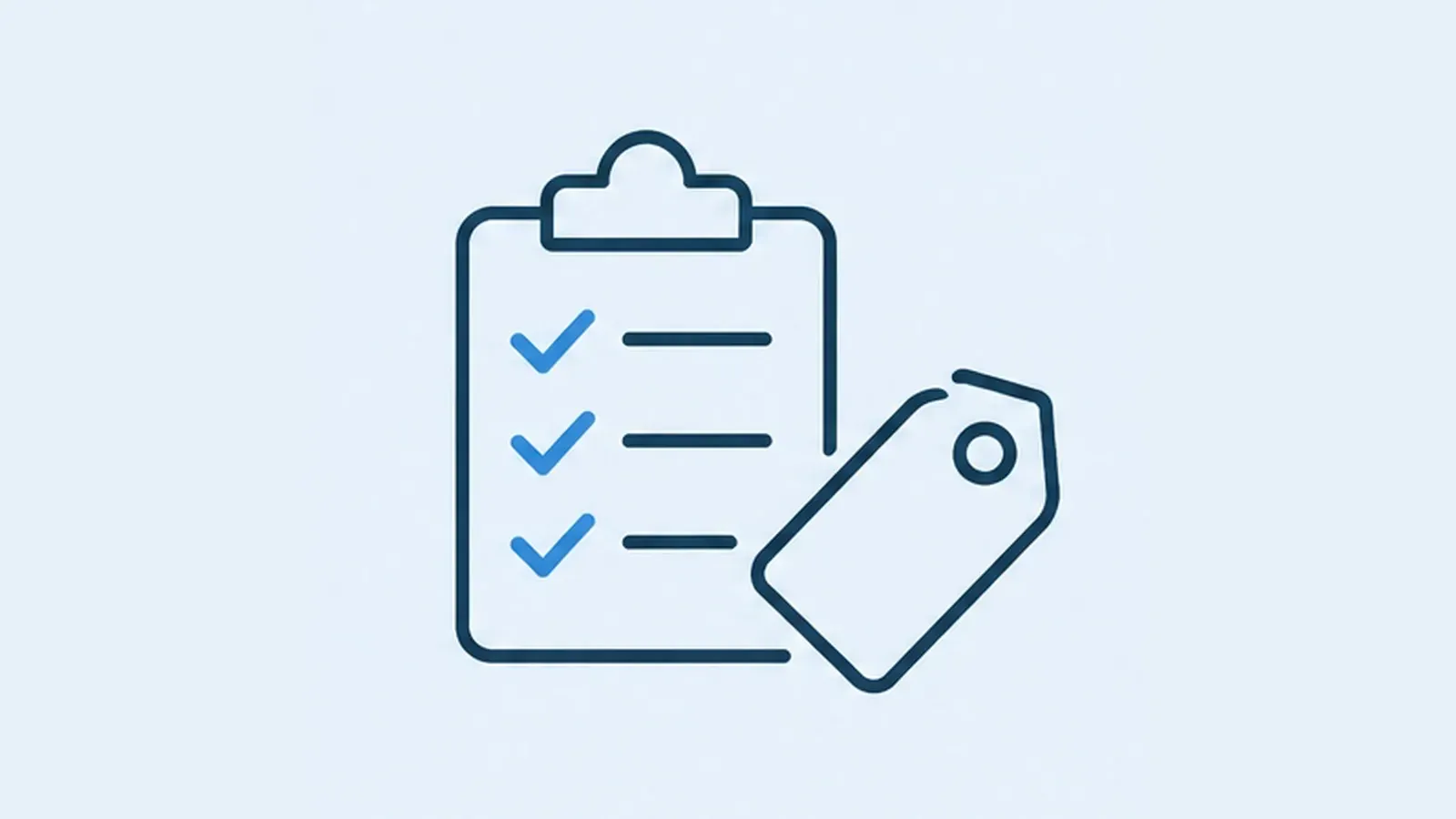 OEM proposal checklist icon for pool robot buyers