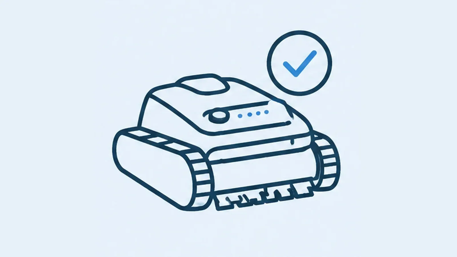 Sample check icon for comparing pool robot manufacturers