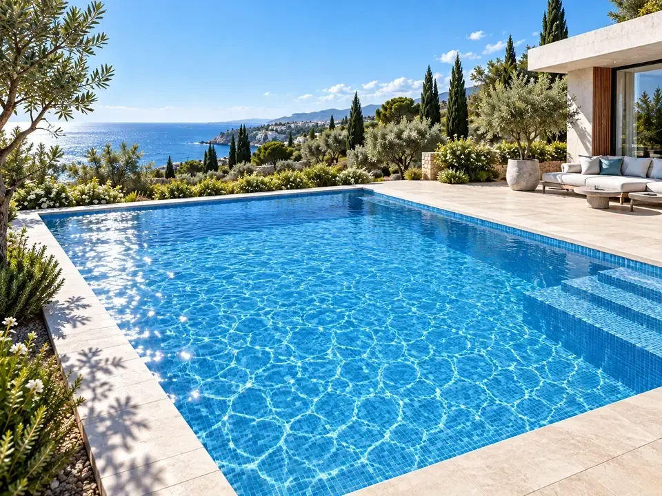 Rectangular in-ground pool
