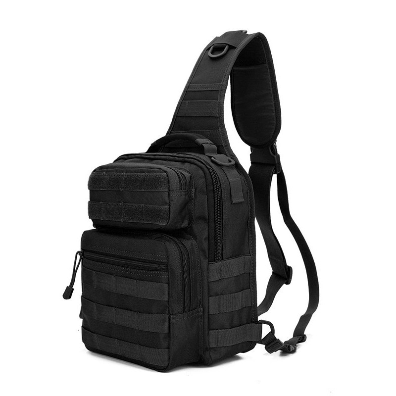 Custom Tactical Chest Bag – MOLLE Crossbody Pack for Hiking and Cycling — custom tactical backpack manufacturing by Kaishi Bag Factory