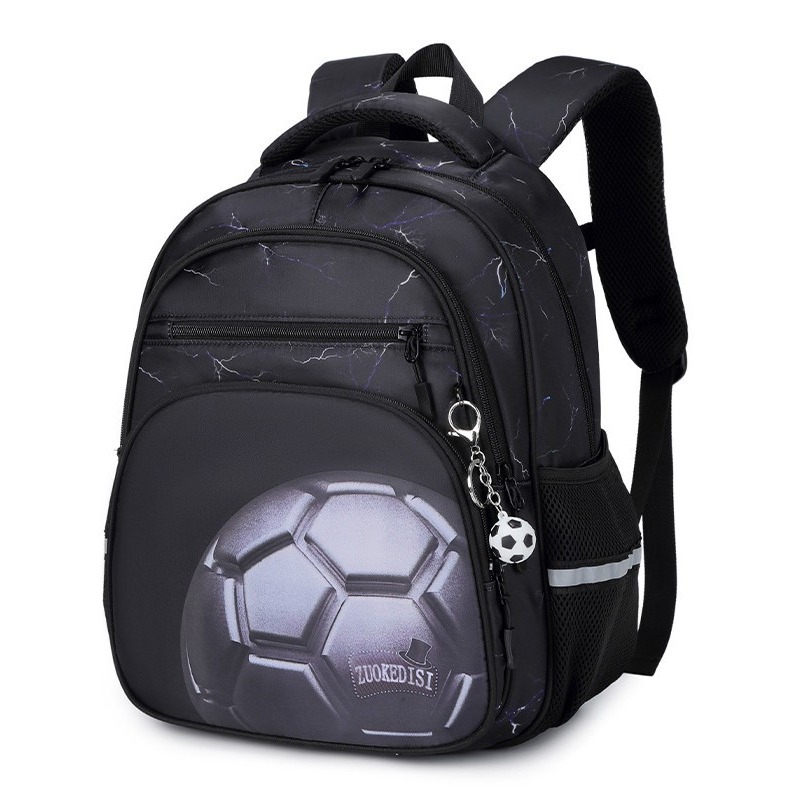 Custom School Backpack – Ergonomic Lightweight Daypack with Football Graphic — custom school backpack manufacturing by Kaishi Bag Factory