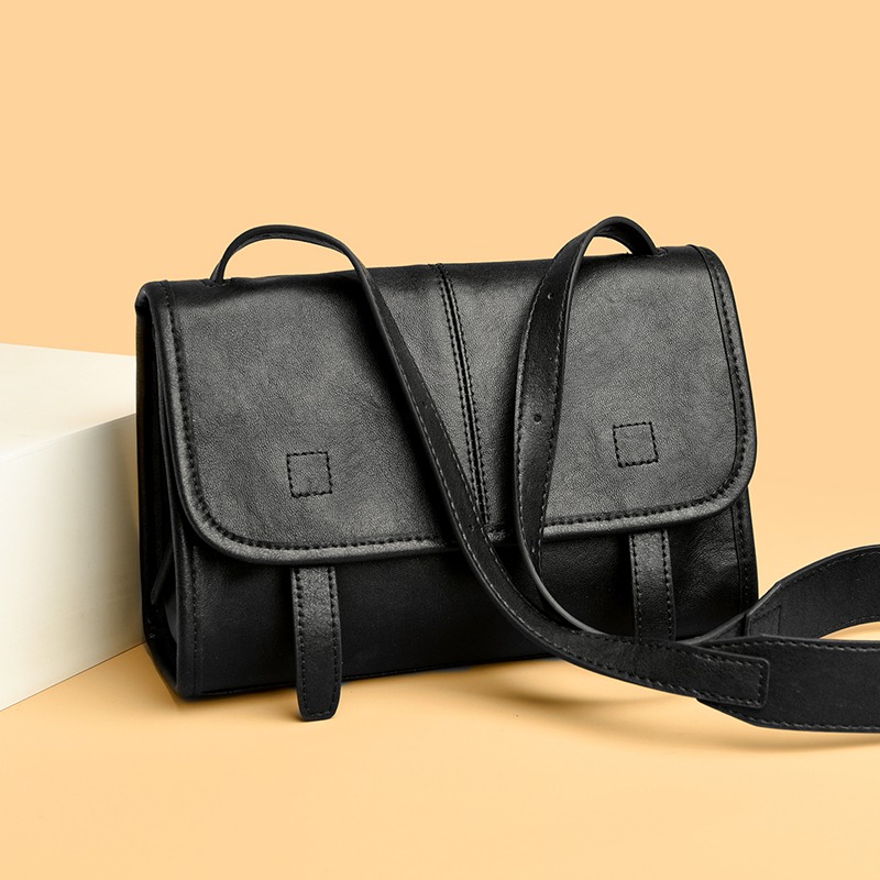 Custom Leather Messenger Bag – Flap Shoulder Bag with Magnetic Closure — custom leather bag manufacturing by Kaishi Bag Factory