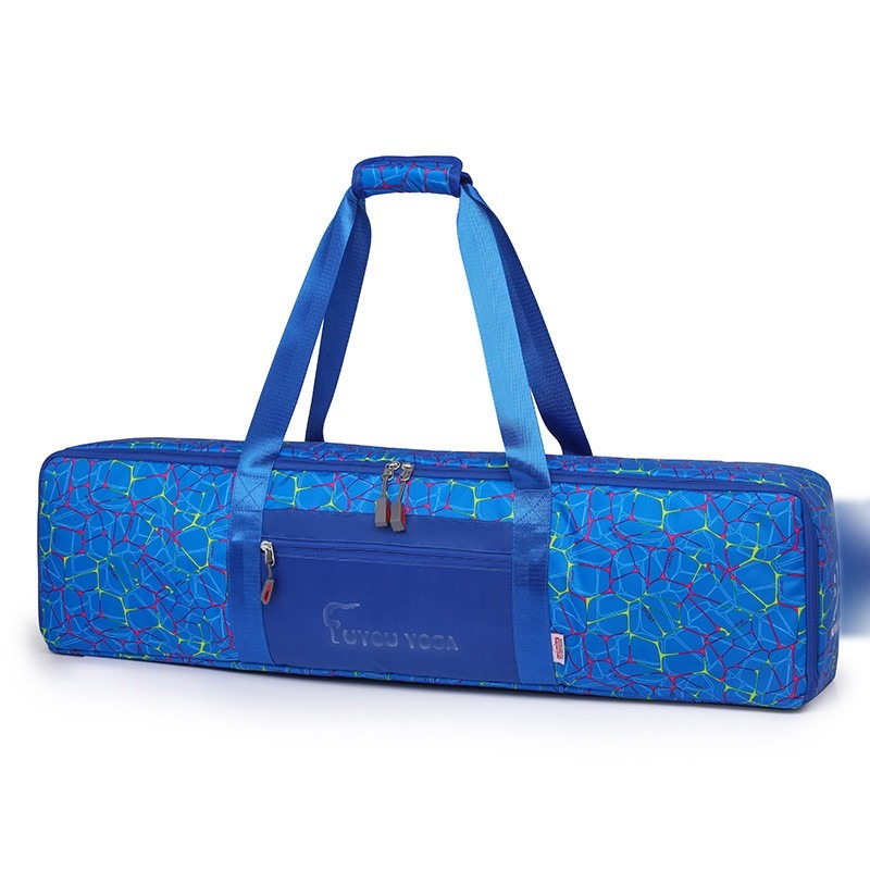 Custom Yoga Mat Bag – Water-Resistant Cylinder Carrier (view 4) — custom yoga bag manufacturing by Kaishi Bag Factory
