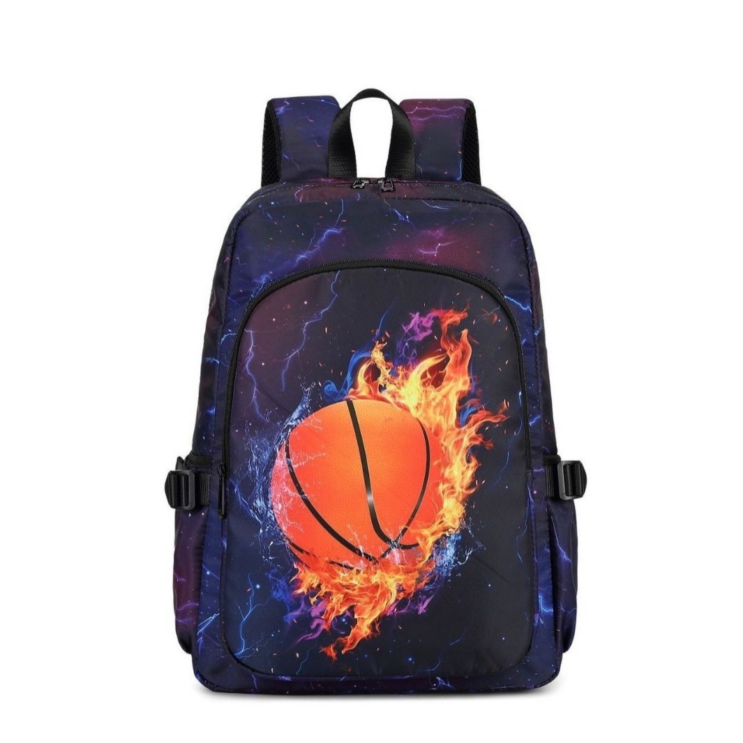 Custom School Backpack – Graphic Print Daypack with Zip Compartments — custom school backpack manufacturing by Kaishi Bag Factory