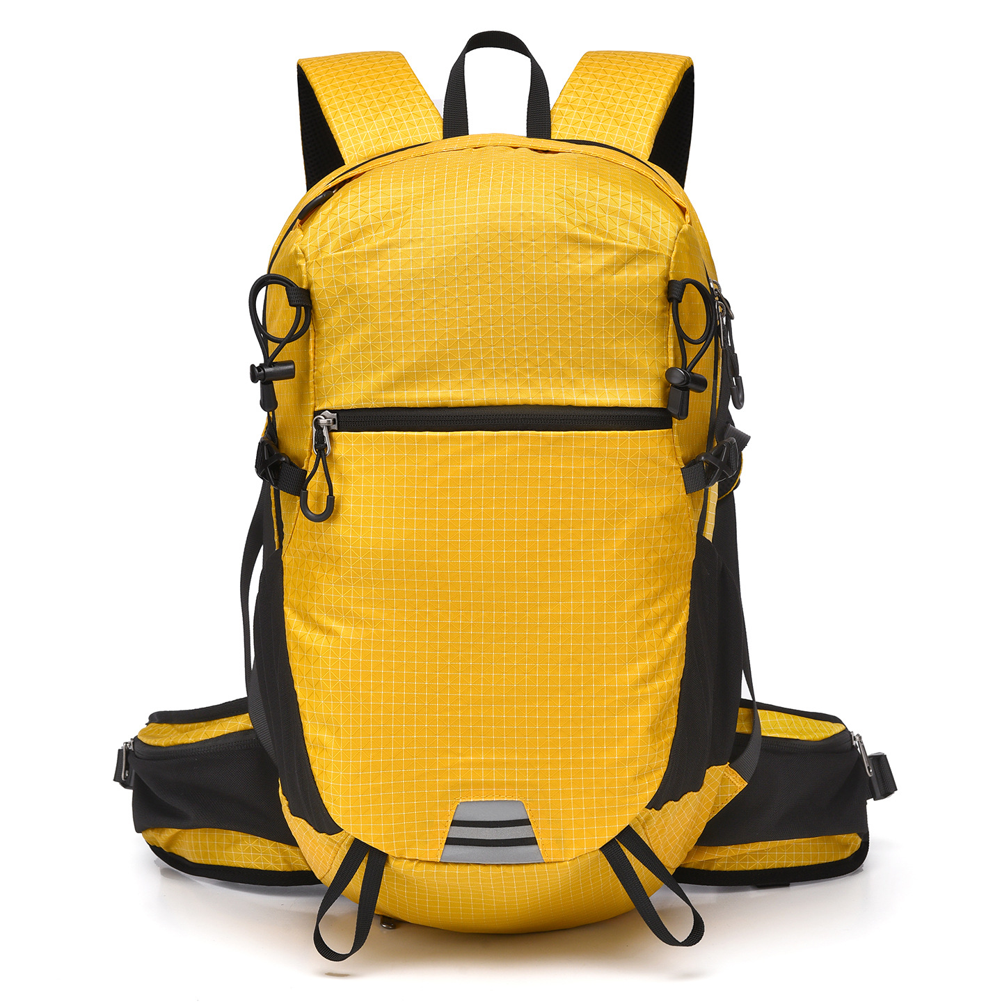 Custom Hiking Daypack – Lightweight Outdoor Backpack with Bungee Cord (view 3) — custom outdoor backpack by Kaishi Bag Factory