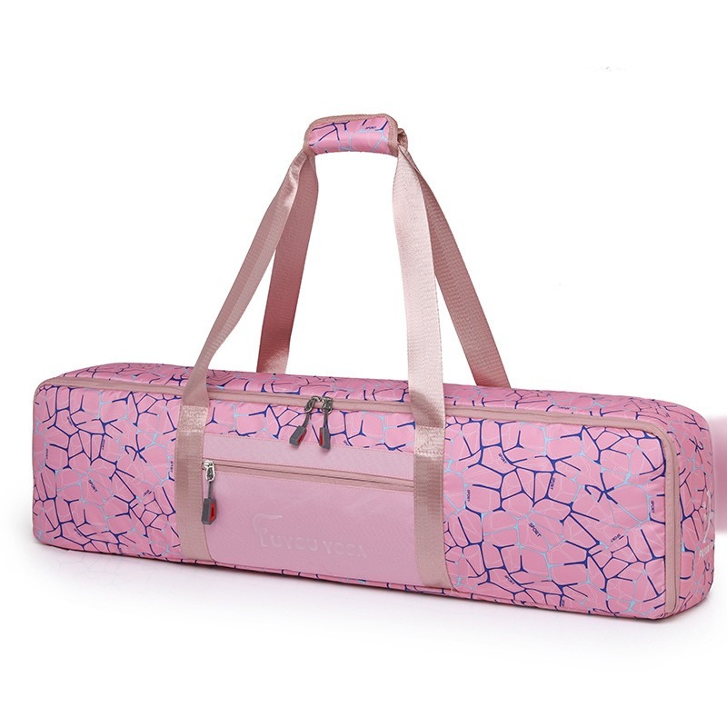 Custom Yoga Mat Bag – Water-Resistant Cylinder Carrier (view 5) — custom yoga bag manufacturing by Kaishi Bag Factory