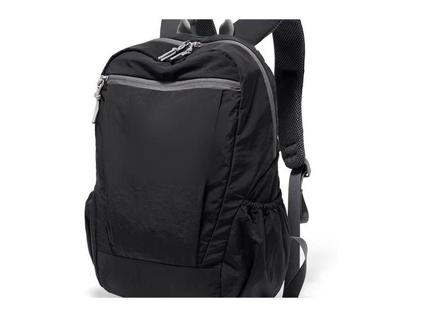Custom Lightweight Daypack – Casual Backpack with Side Pockets (view 2) — custom backpack by Kaishi Bag Factory