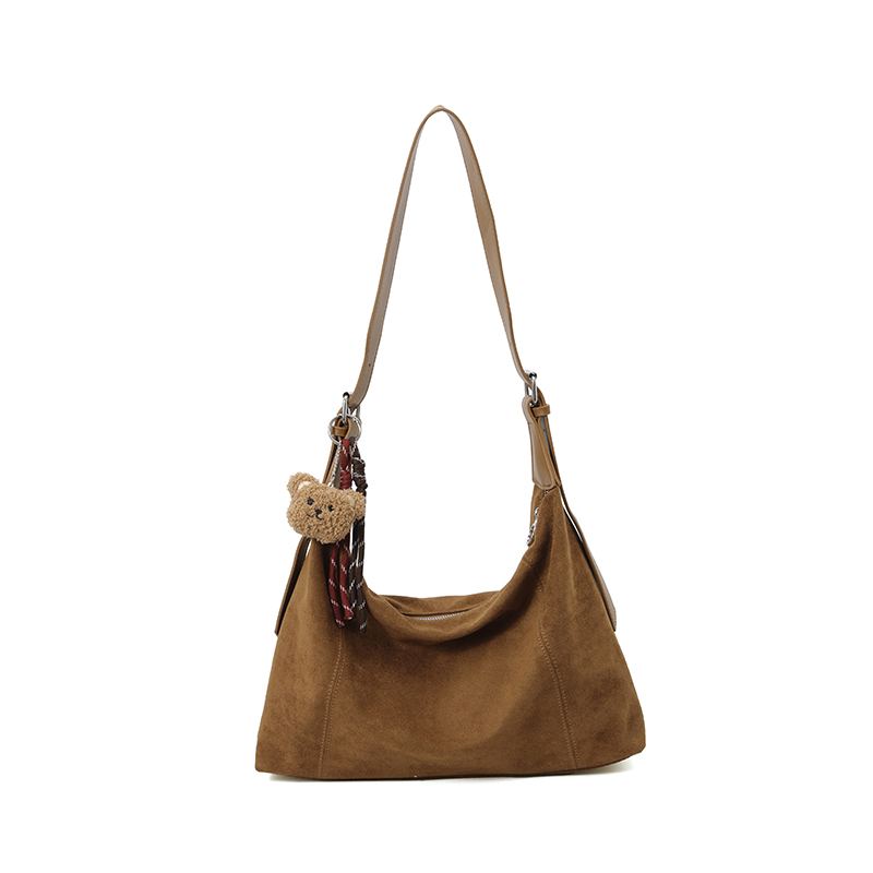 Custom Leopard Print Shoulder Bag – Soft Slouchy Hobo Bag (view 3) — custom bag manufacturing by Kaishi Bag Factory