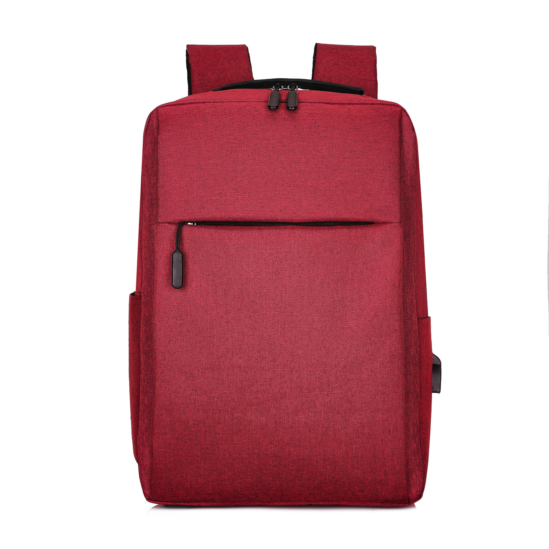 Custom Laptop Backpack – Minimalist Daypack with Side Pockets (view 2) — custom laptop backpack by Kaishi Bag Factory