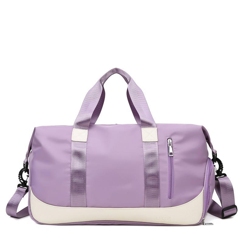 Custom Canvas Weekender Bag – Large Travel Duffle (view 3) — custom yoga bag manufacturing by Kaishi Bag Factory