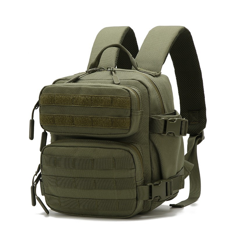 Custom 9L Tactical Backpack – Mini MOLLE Daypack for Camping and Hiking (view 3) — custom tactical backpack by Kaishi Bag Factory