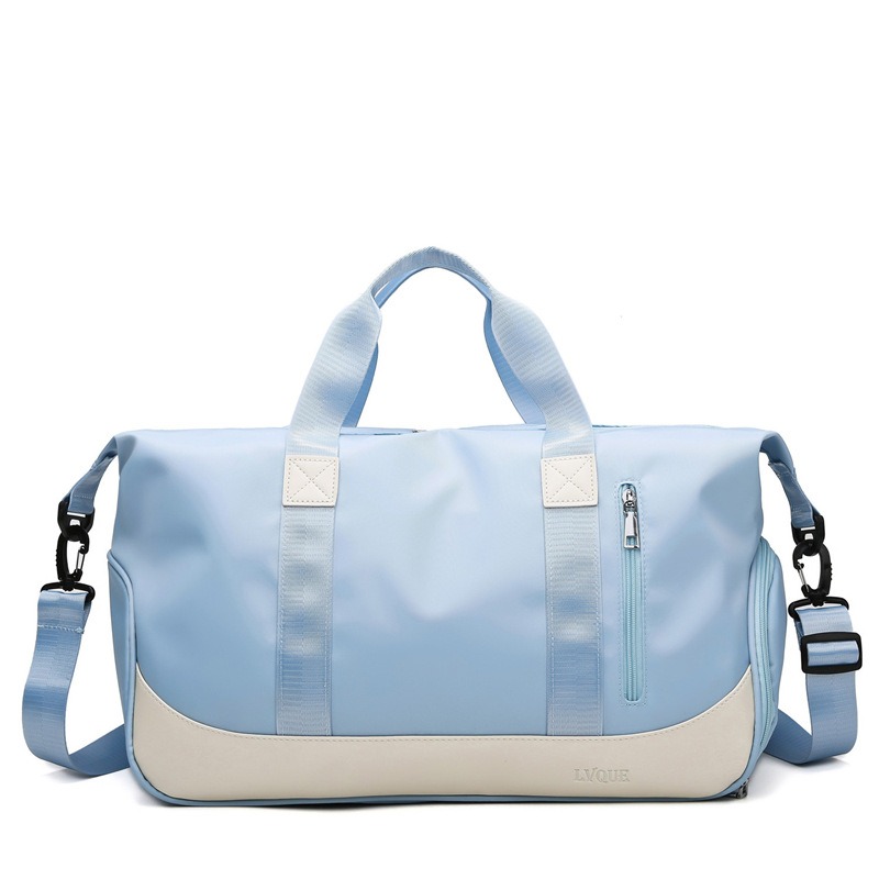 Custom Canvas Weekender Bag – Large Travel Duffle (view 7) — custom yoga bag manufacturing by Kaishi Bag Factory