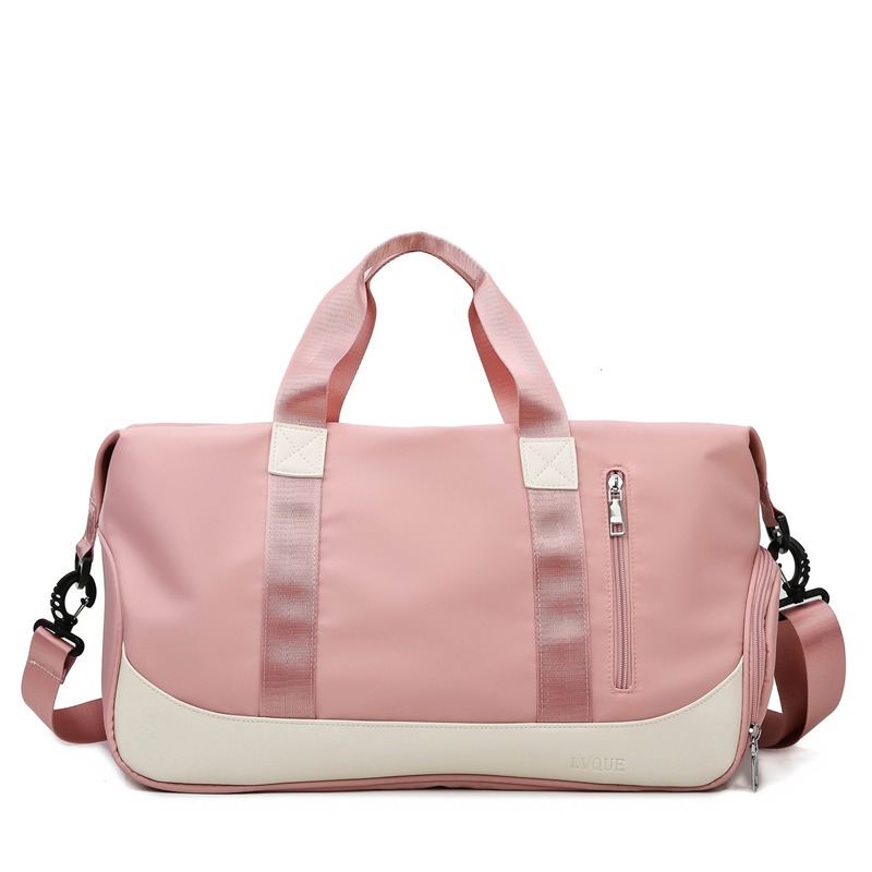 Custom Canvas Weekender Bag – Large Travel Duffle (view 5) — custom yoga bag manufacturing by Kaishi Bag Factory