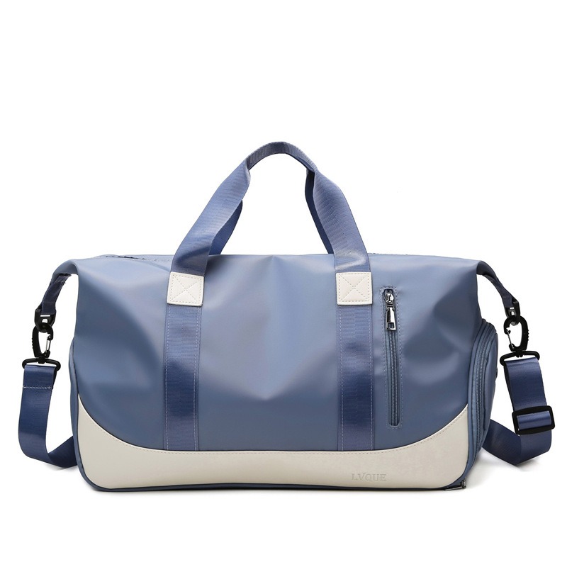 Custom Canvas Weekender Bag – Large Travel Duffle (view 6) — custom yoga bag manufacturing by Kaishi Bag Factory