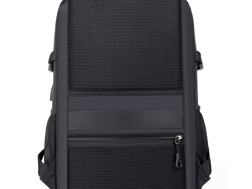 Custom Laptop Backpack – Commuter Backpack with Multi-Pocket Layout (view 3) — custom laptop backpack by Kaishi Bag Factory