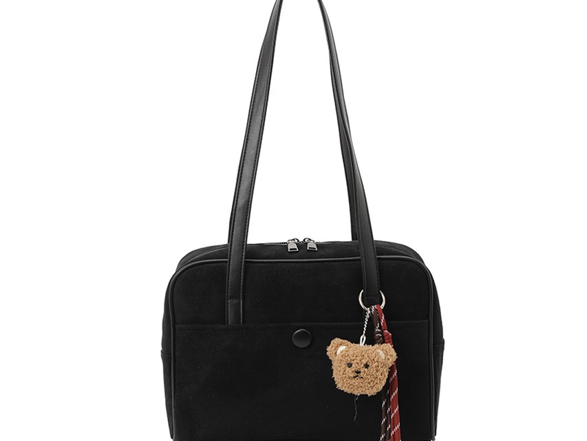 Custom Top-Handle Shoulder Bag – Structured Handbag with Charm — custom bag manufacturing by Kaishi Bag Factory