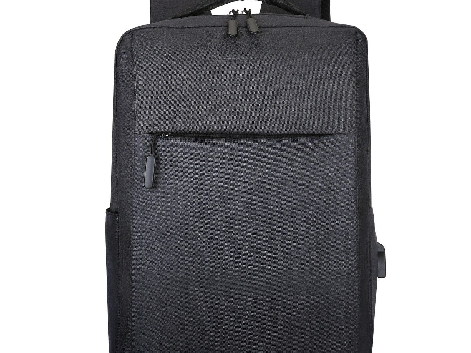 Custom Laptop Backpack – Minimalist Daypack with Side Pockets (view 4) — custom laptop backpack by Kaishi Bag Factory