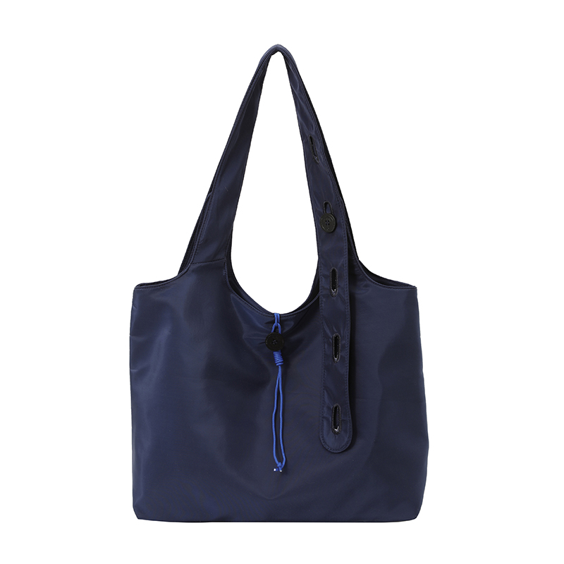 Custom Nylon Tote Bag – Drawstring Shoulder Tote for Daily Use — custom bag manufacturing by Kaishi Bag Factory