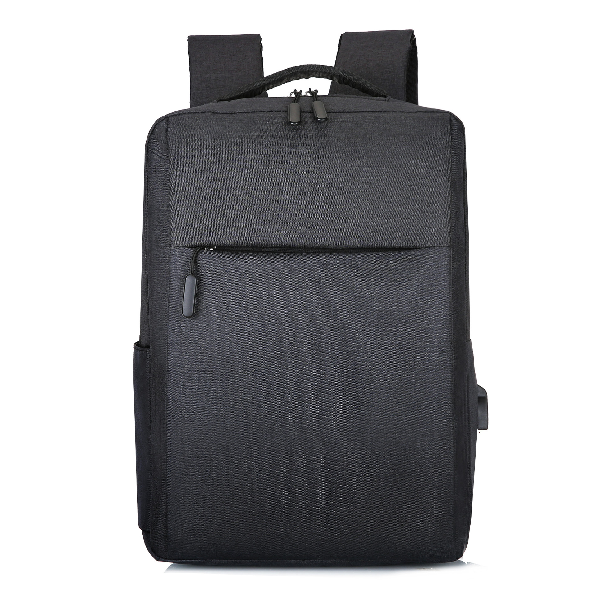 Custom Laptop Backpack – Minimalist Daypack with Side Pockets (view 4) — custom laptop backpack by Kaishi Bag Factory