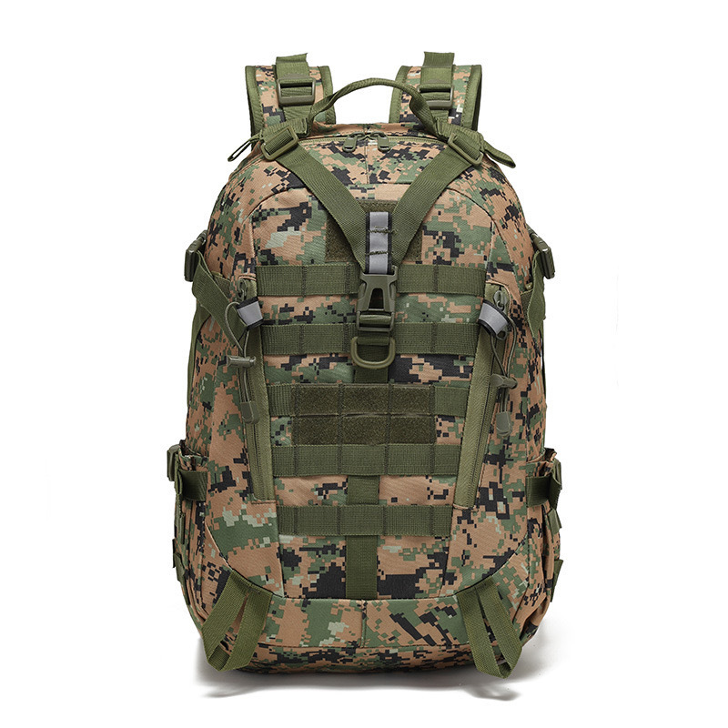 Custom Outdoor Backpack – Lightweight Hiking Pack with Reflective Strip (view 5) — custom tactical backpack by Kaishi Bag Factory