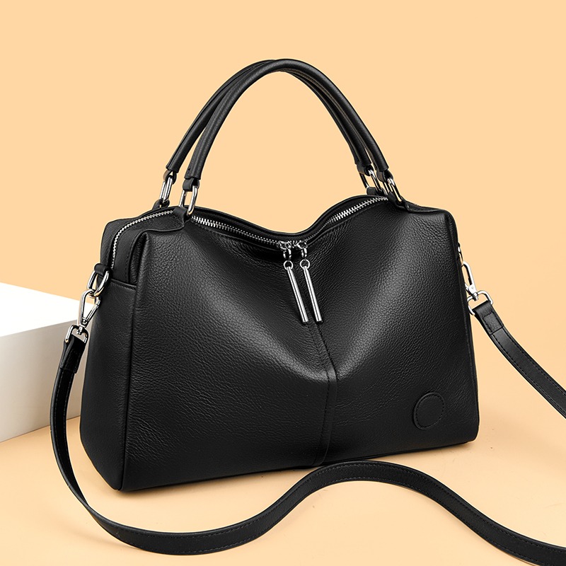 Custom Leather Hobo Bag – Soft Shoulder Bag with Zip Top — custom leather bag manufacturing by Kaishi Bag Factory