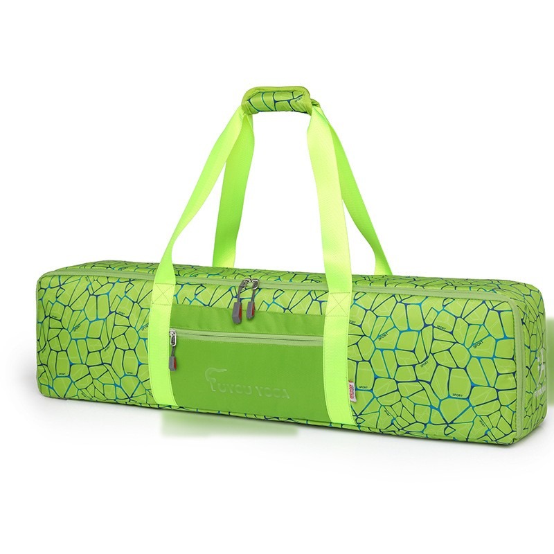 Custom Yoga Mat Bag – Water-Resistant Cylinder Carrier (view 3) — custom yoga bag manufacturing by Kaishi Bag Factory