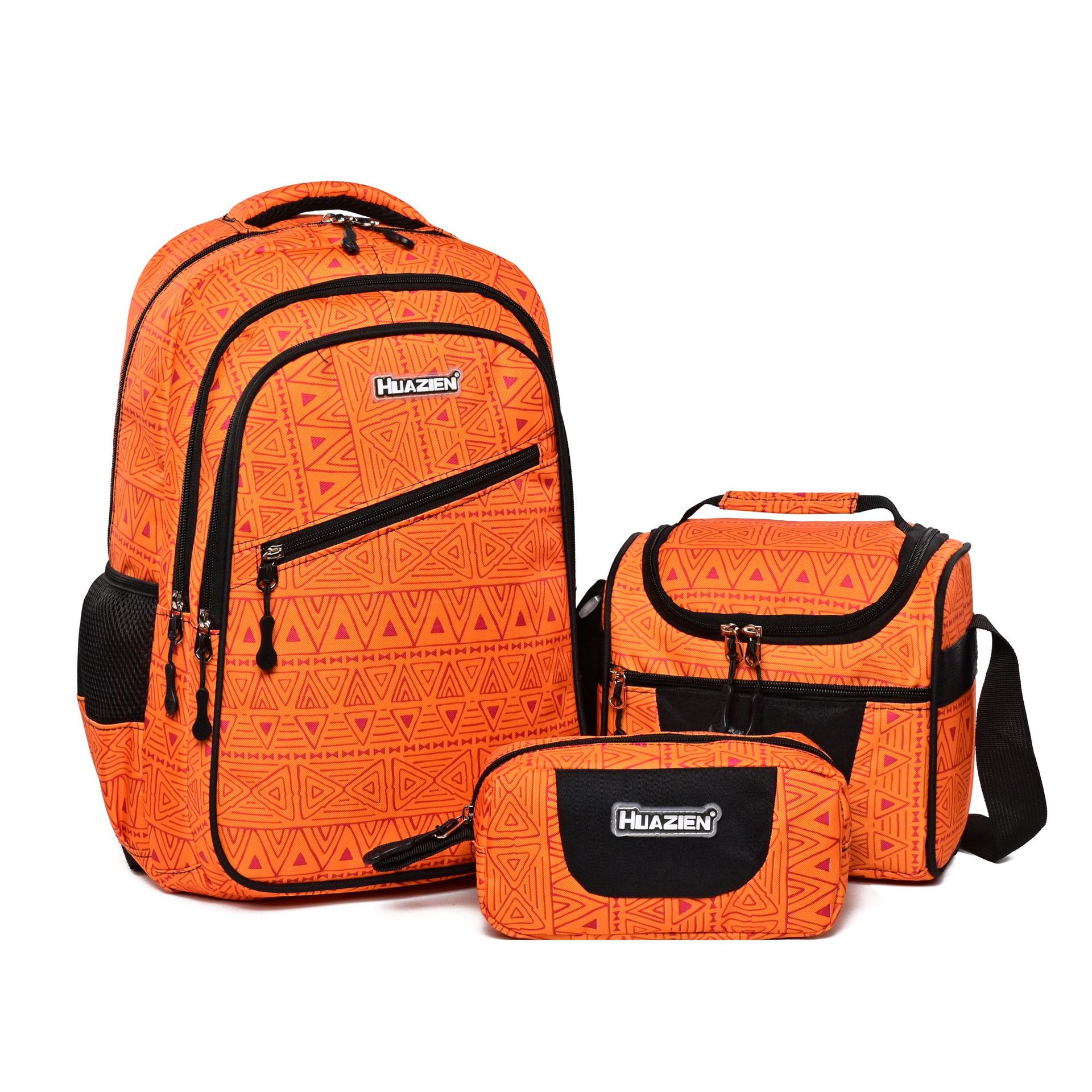 Custom School Backpack 3-Piece Set – Printed Daypack with Lunch Bag and Pencil Case (view 4) — custom school backpack by Kaishi Bag Factory