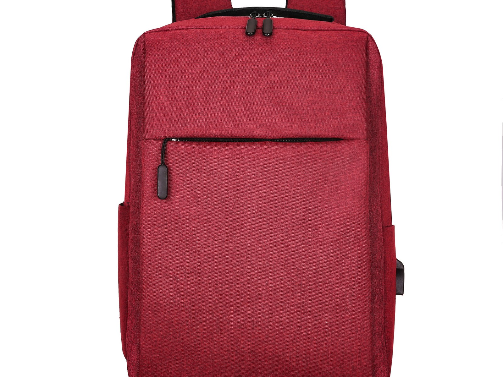 Custom Laptop Backpack – Minimalist Daypack with Side Pockets (view 2) — custom laptop backpack by Kaishi Bag Factory