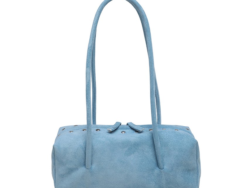 Custom Baguette Shoulder Bag – Structured Handbag with Knot Detail — custom bag manufacturing by Kaishi Bag Factory