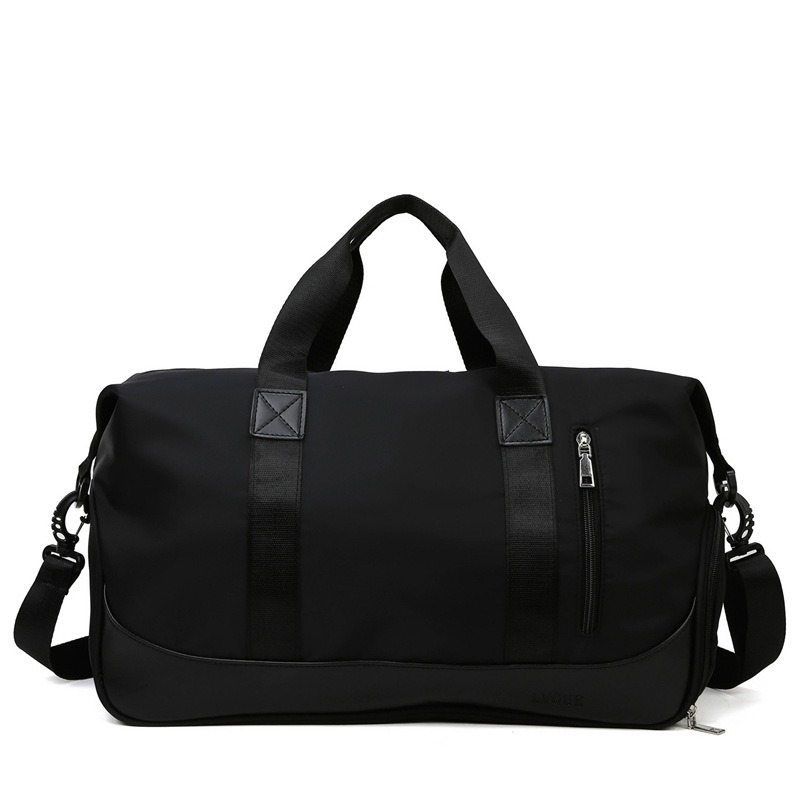 Custom Canvas Weekender Bag – Large Travel Duffle (view 2) — custom yoga bag manufacturing by Kaishi Bag Factory
