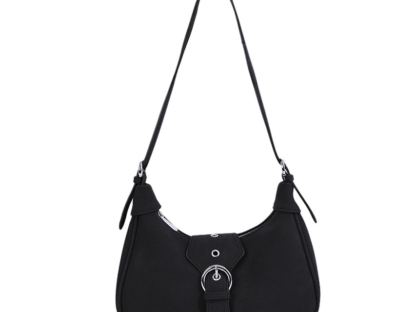 Custom Suede-Look Hobo Bag – Soft Shoulder Bag with Metal Ring (view 3) — custom bag manufacturing by Kaishi Bag Factory