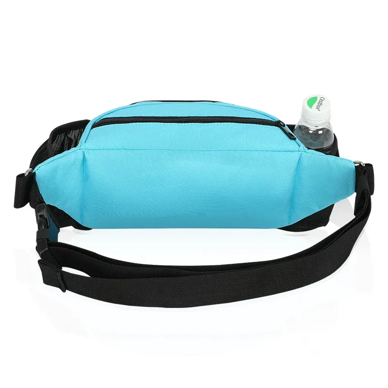 Black and blue hands-free dog walking waist bag