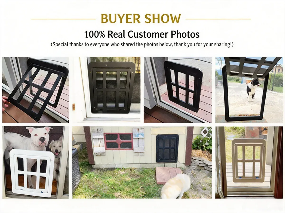 Screen door pet gate buyer show installations