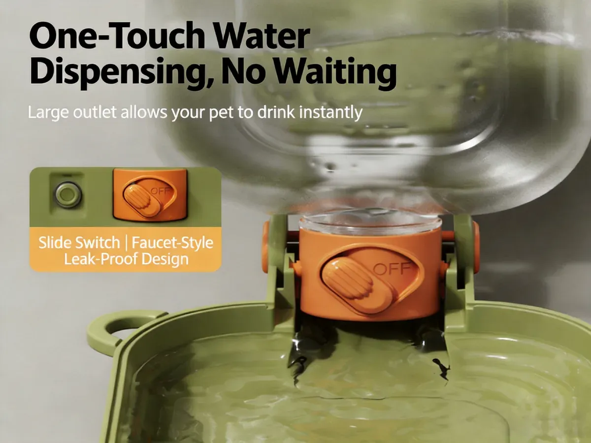 Portable pet water cup outdoor use