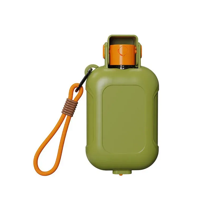 Portable pet water cup with large capacity - green