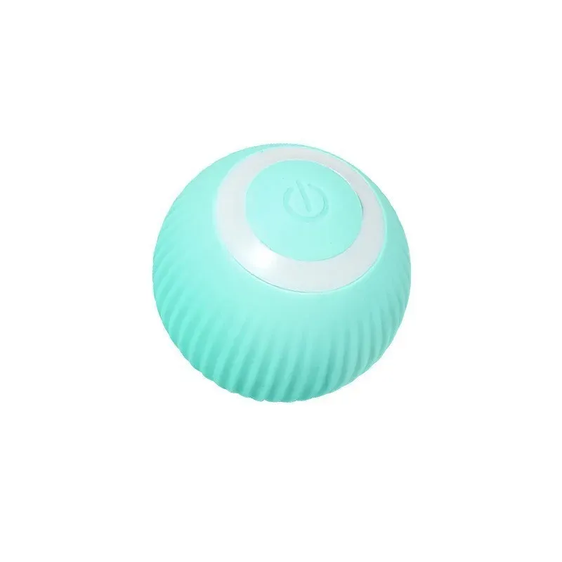 Mint electric rolling cat ball with textured shell