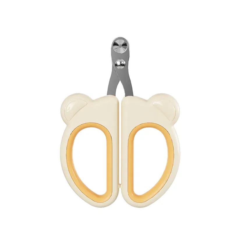Bear-shaped pet nail clippers - white