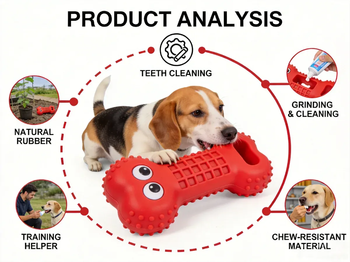 Natural rubber dental ball product analysis