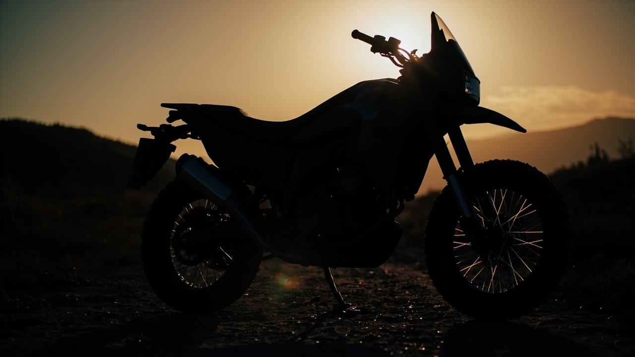 Unbranded adult off-road electric motorcycle parked on a rural road for import compliance discussion