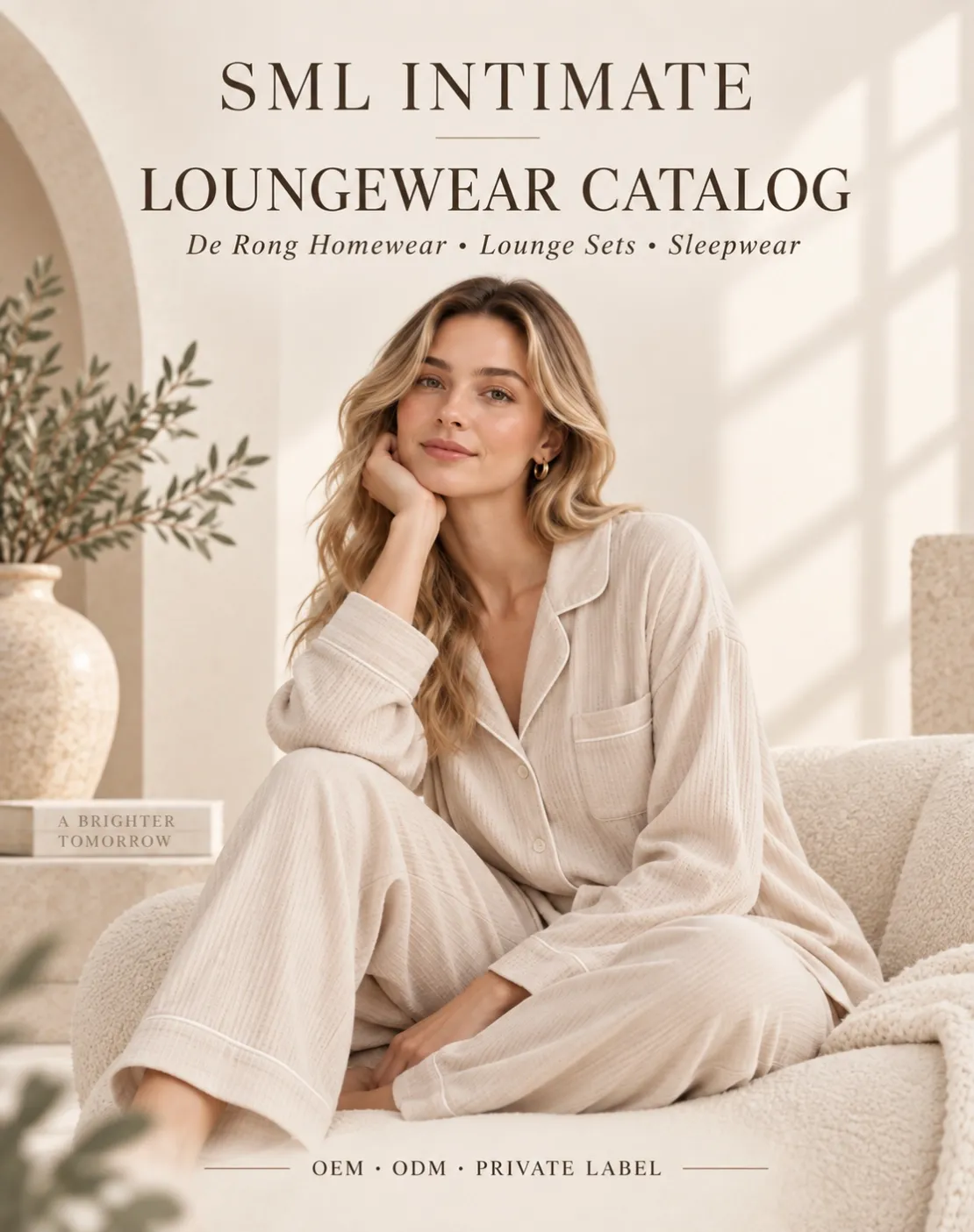 SML INTIMATE loungewear catalog cover with a warm and cozy homewear presentation