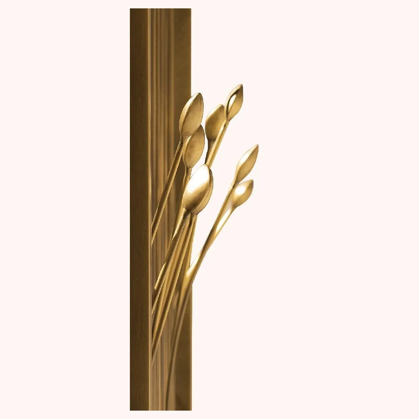 Botanical brass screen detail