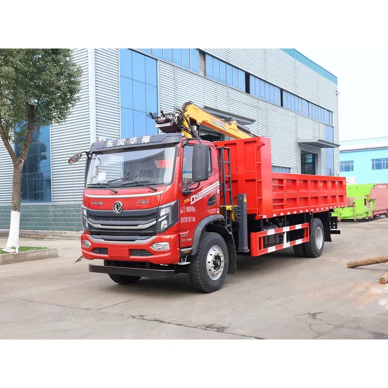 Truck-Mounted Log Grab on Dongfeng Huashen DV3 — 8.1 m Boom, Soft-Linked — main view