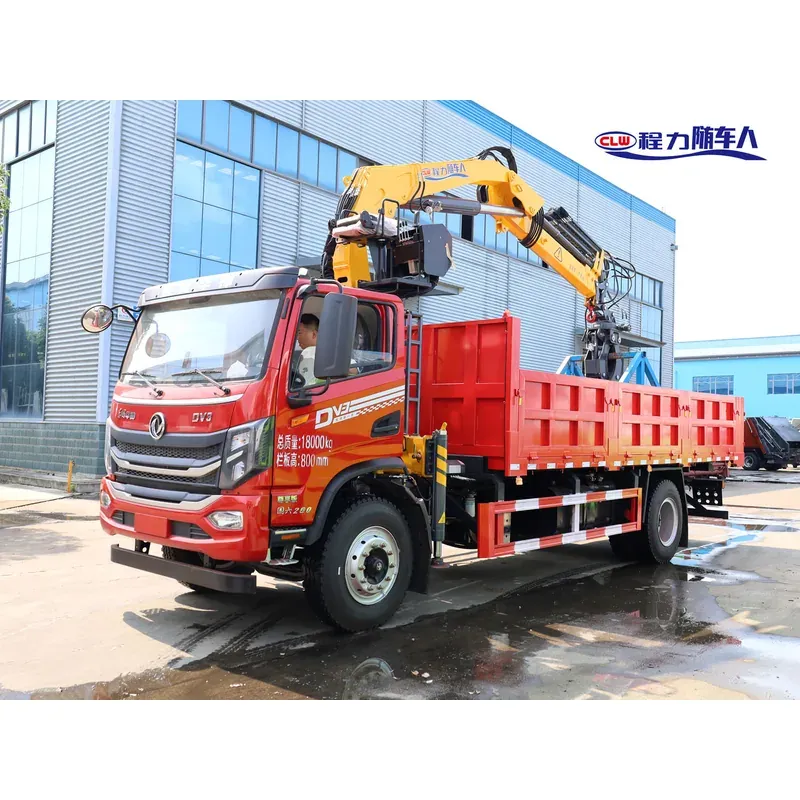 Truck-Mounted Scrap Grab with Magnet on Dongfeng DV3 — 6.3 t, 3+2 Grab — main view