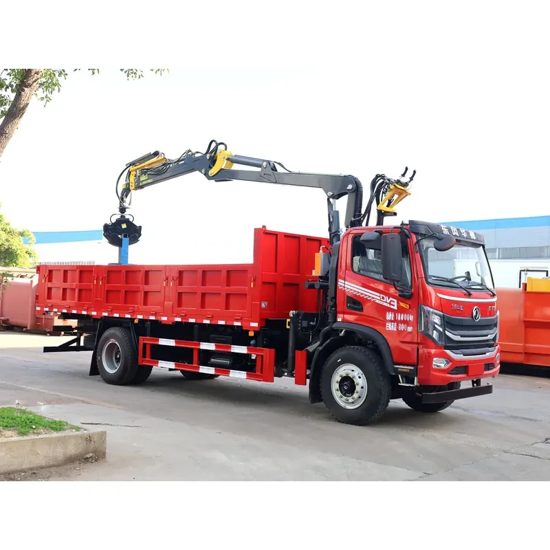 Truck-Mounted Log Grab on Dongfeng Huashen DV3 — 7.8 m Boom, 4+3 Grab — photo 5