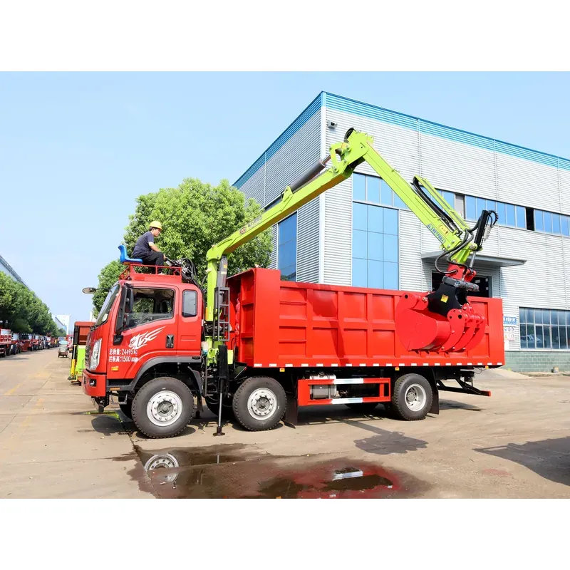 Truck-Mounted Log Grab on SINOTRUK Wangpai 6x2 — 8 m Boom, 4+3 Clamshell Grab — photo 4