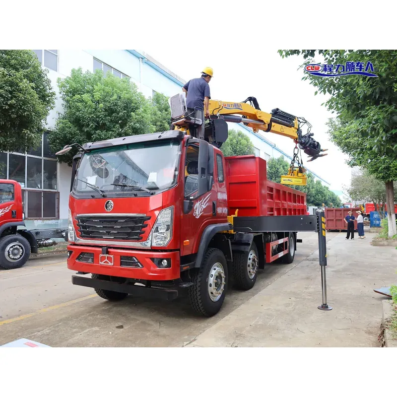 Truck-Mounted Scrap Grab with Magnet on SINOTRUK Wangpai 6x2 — 6.3 t, Tipping Ram — photo 3