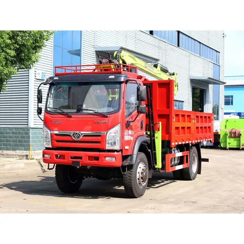 Truck-Mounted Log Grab 4x4 on Sanhuan Chuangke — 8 m Boom, 2+2 Flat-Jaw — main view