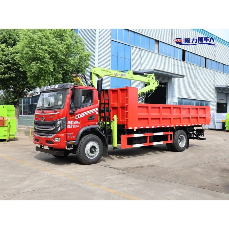 Truck-Mounted Log Grab on Dongfeng DV3 — 8.8 m Boom, 2+2 Flat-Jaw, Soft-Linked — photo 2