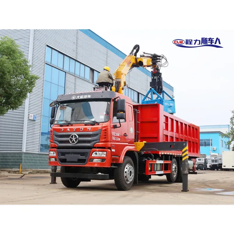 Truck-Mounted Scrap Grab with Lifting Axle on Dayun — 8 t, 3+2 Grab — photo 7